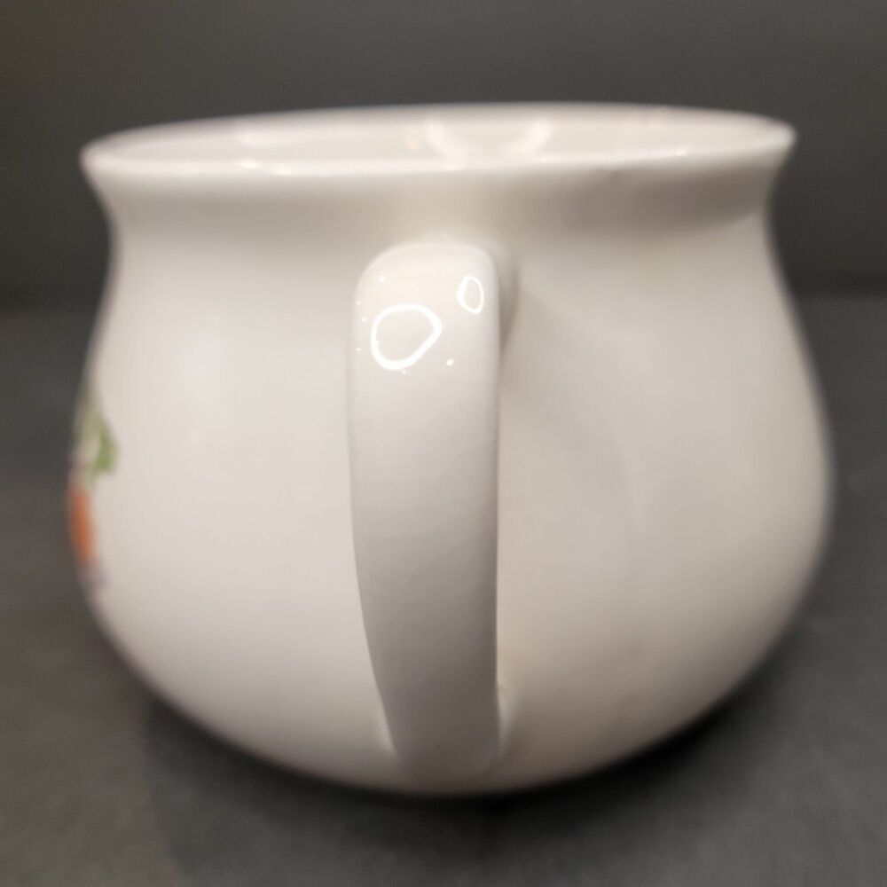 Vintage Ceramic Onion Soup Recipe Mug Bowl With Handle White - Picture 6 of 12